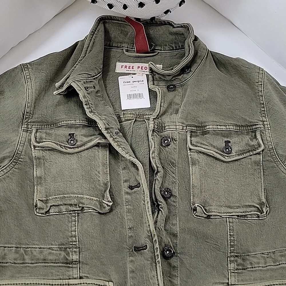 Free People Olive shirt jacket - Picture 8 of 8